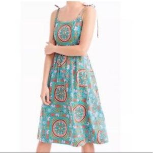 J. Crew sleeveless dress, 100% cotton. Worn twice!